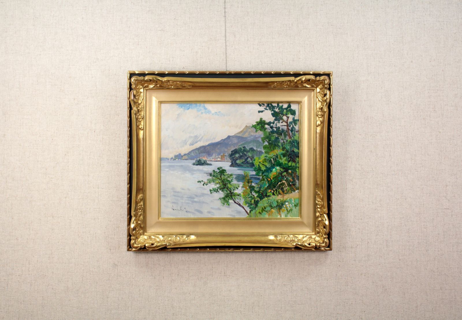 中村善策『洞爺湖畔』油彩画【真作保証】 絵画 中村善策 『洞爺湖畔』 油彩画 - 北海道画廊