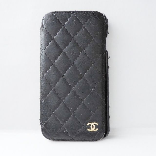 シャネル 携帯電話ケース マトラッセ 黒 マトラッセ 黒 シャネル