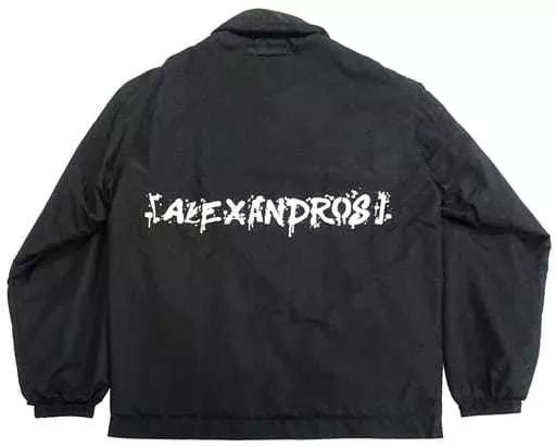 美品 [Alexandros] コーチジャケット Alexandros］アレキサンドロス ナイロンコーチジャケット 黒 M