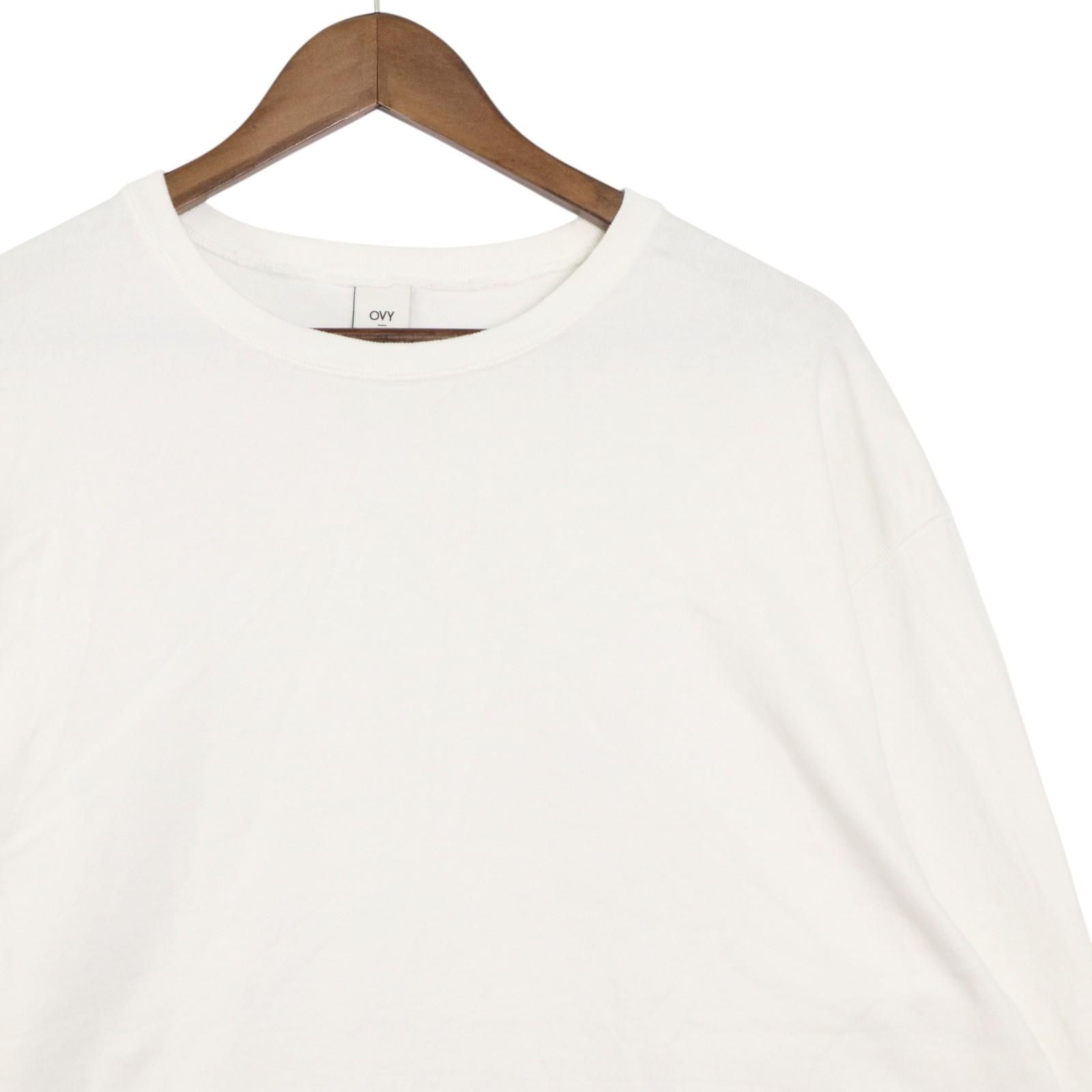 ovy ロンT Broader ovy ron herman ロンT 白 オーガニックコットン