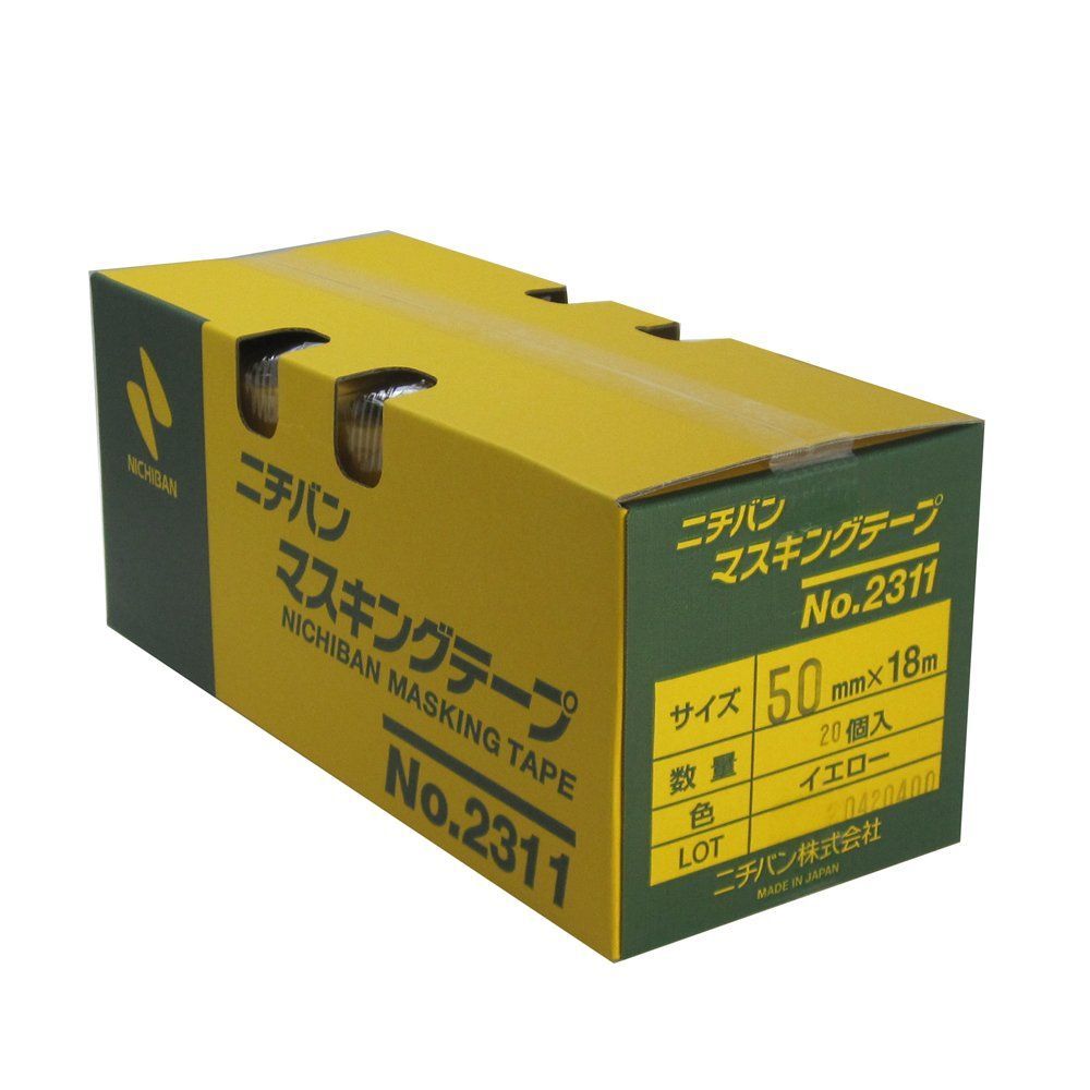 50mm×18M_20巻入 ニチバン No.2311 マスキングテープ 車両用 50mm×18M 20巻入