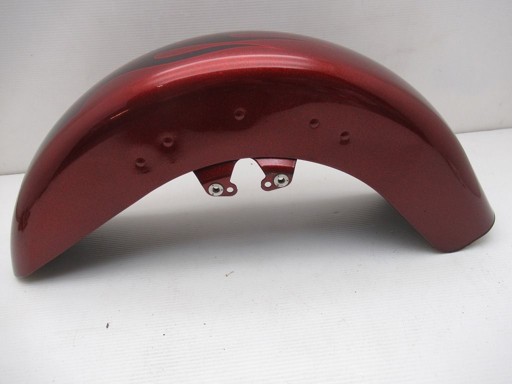 格安 ハーレー 純正 FLHTK フロント フェンダー 赤 黒フレイム 58900182ECN 一部塗装割れ