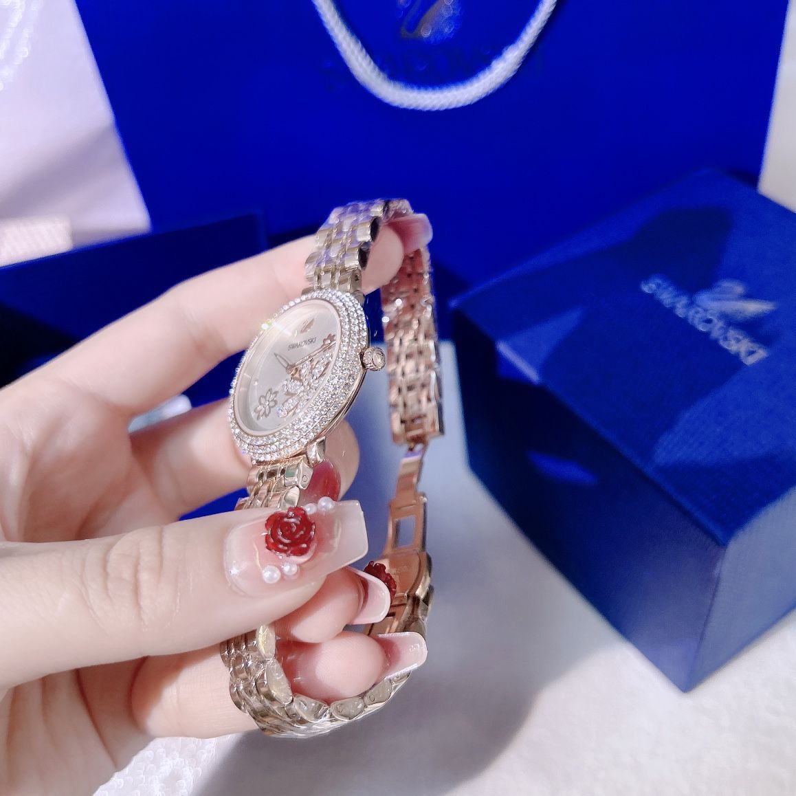 【Emi様分】SWAROVSKI ／スワロフスキー　ダイヤモンド装飾腕時計 SWAROVSKI｜【公式】【スワロフスキー】Dextera Octagon