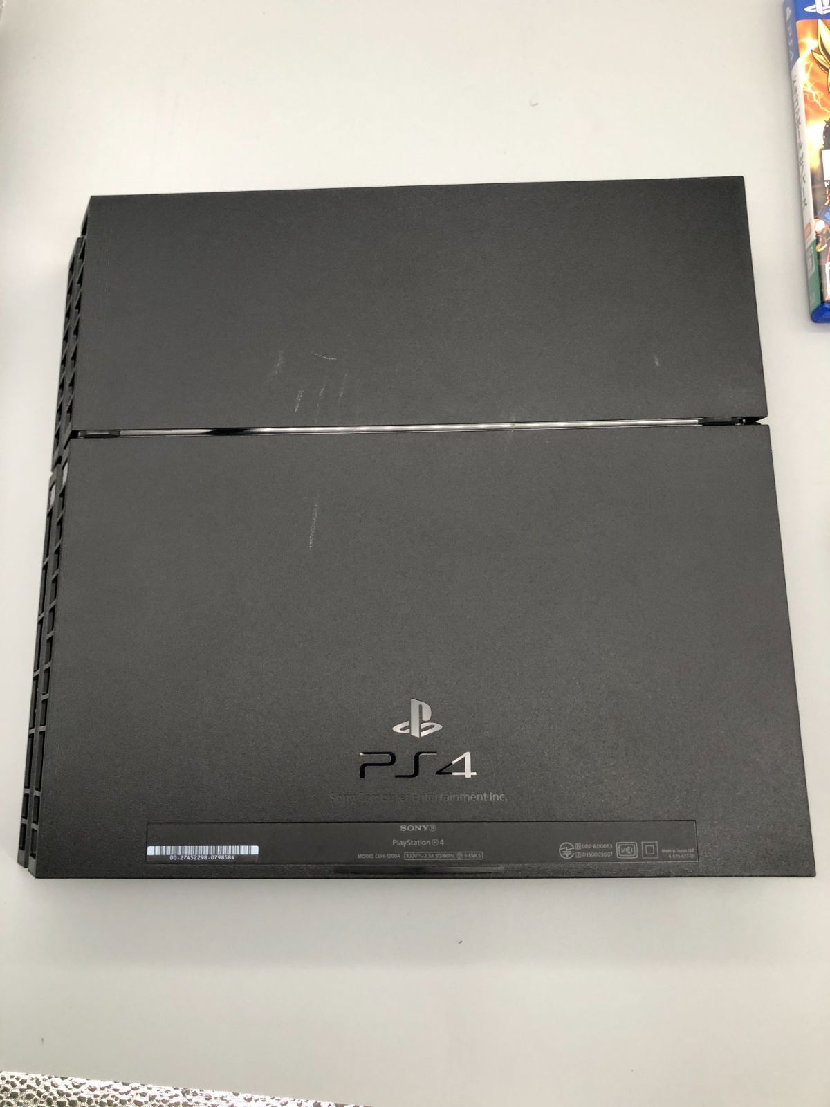 動作確認済】 PS4 本体 ジェット・ブラック CUH-1200AB01 500GB