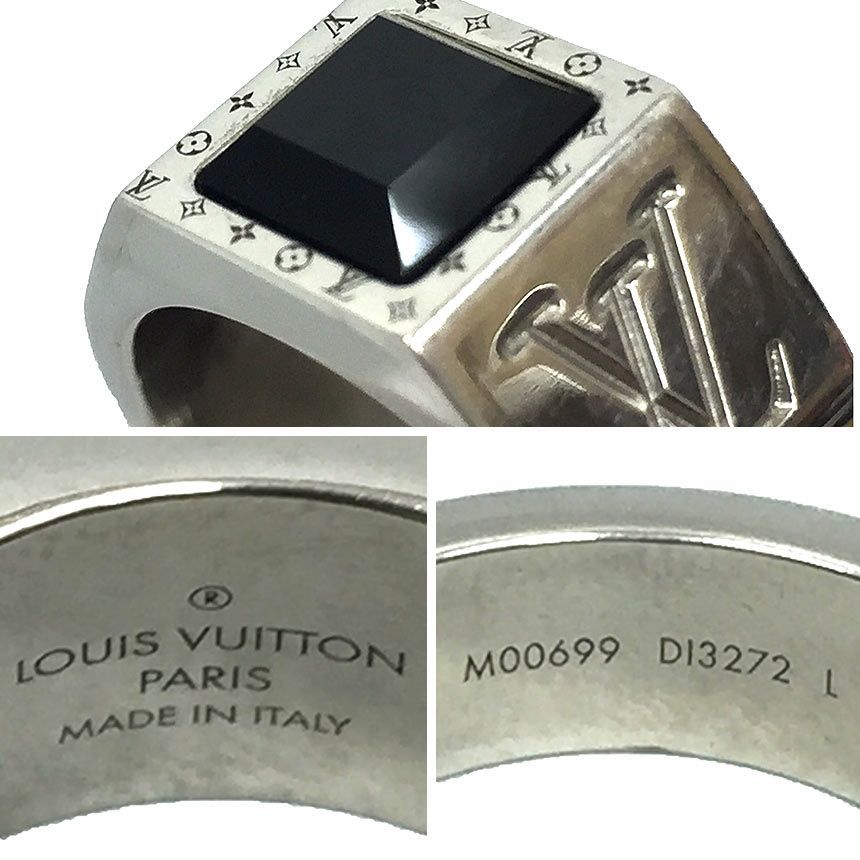 ルイヴィトン LOUIS VUITTON 指輪 メンズ オニキスリング M00699