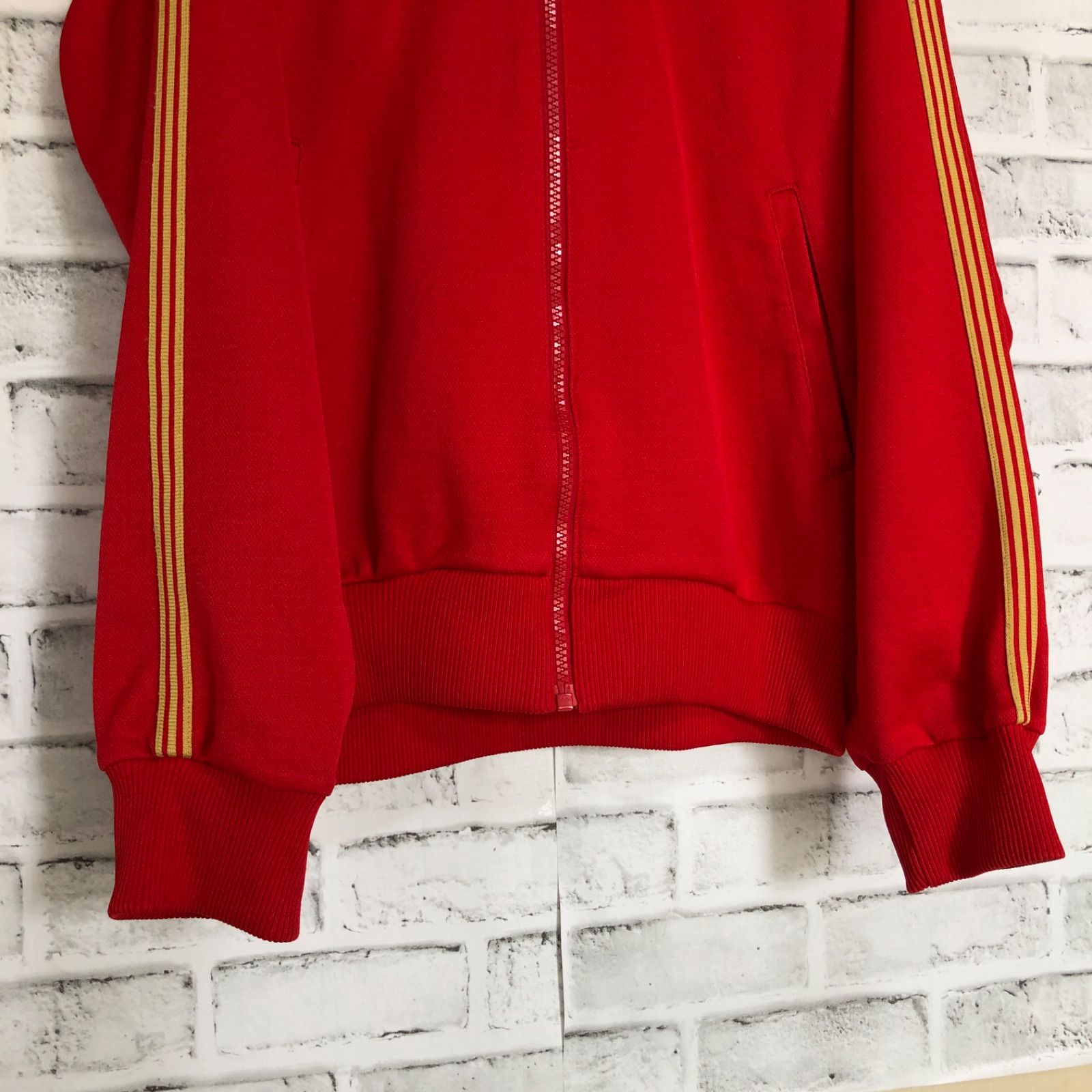 70s⭐️adidas トラックジャケット/ジャージ L🇩🇪西ドイツ 刺繍トレ