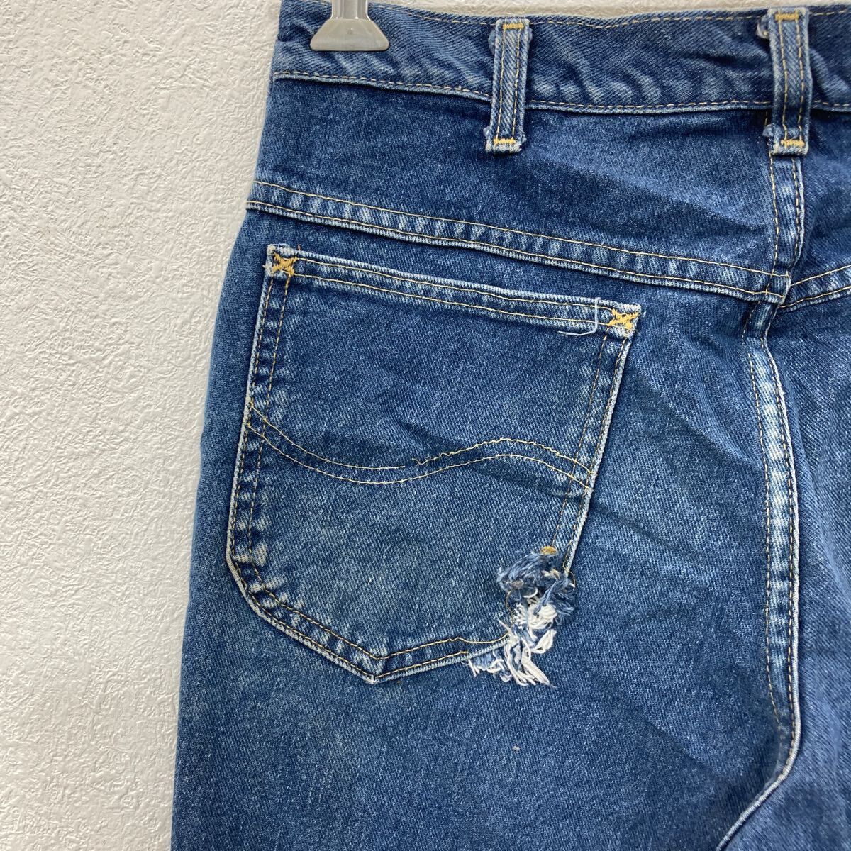 Lee デニムパンツ W33 インディゴブルー リー ジップアップ 