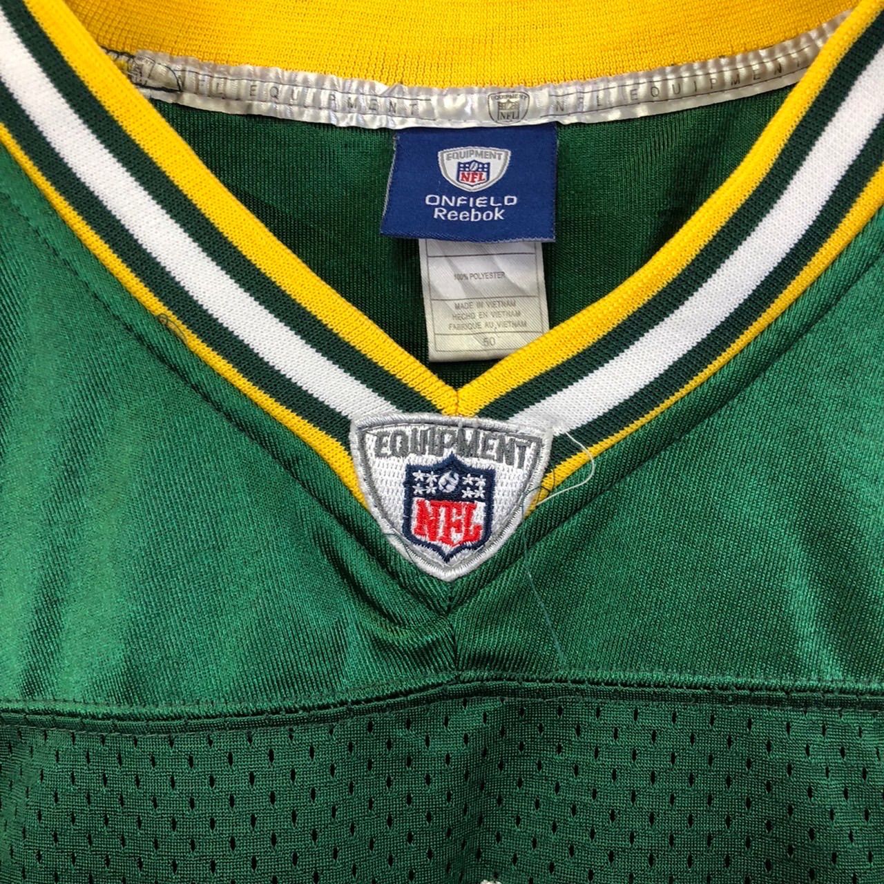 超希少【NFL】リーボック グリーンベイ パッカーズ チーム刺繍 ゲームシャツ Reebok リーボック NFL グリーンベイ パッカーズ PACKERS