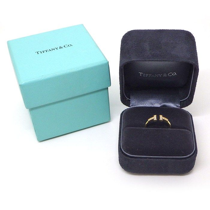 ティファニー グルーブリング 14号-13号 Tiffany & Co. - ティファニー リング グルーブドウィズ 13号