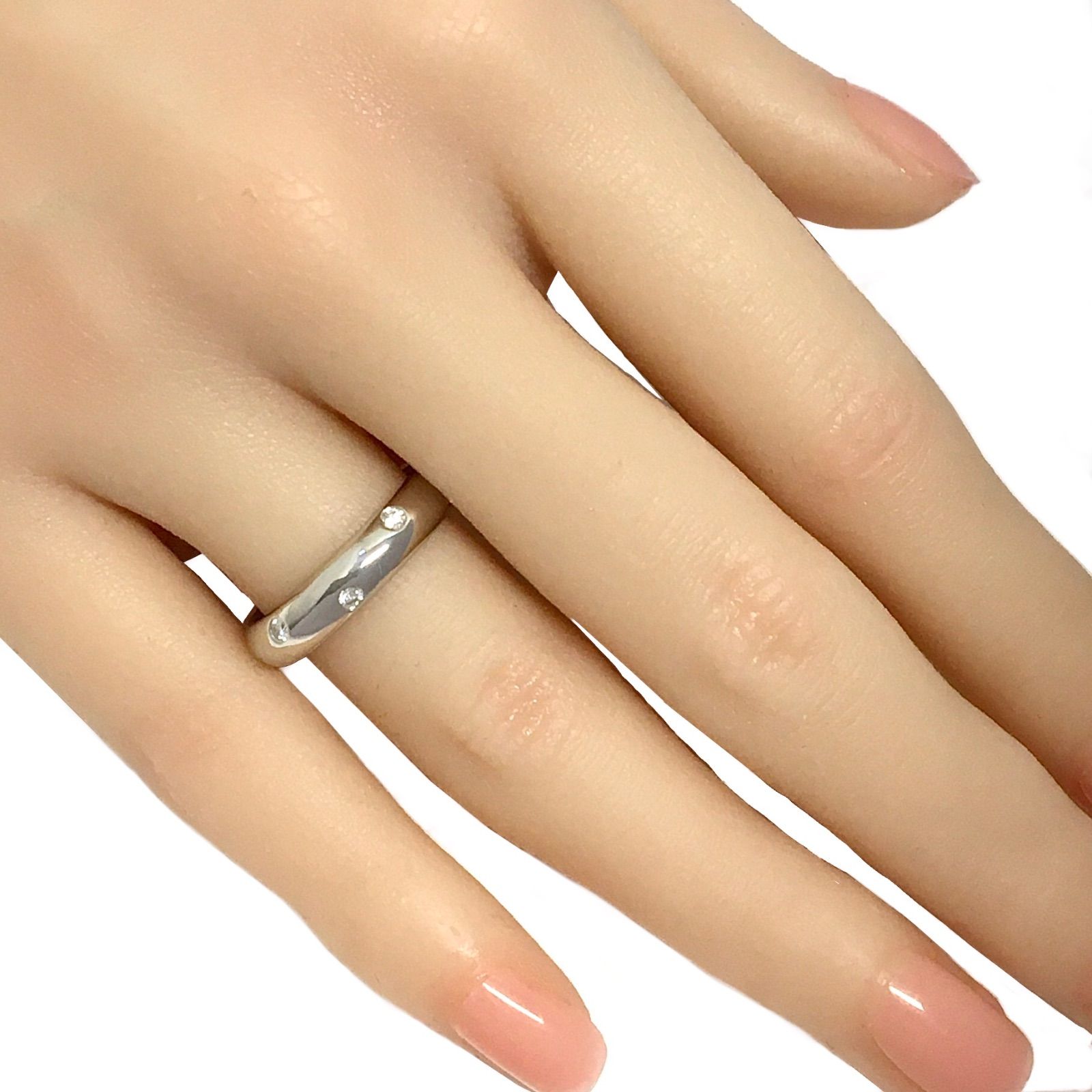 TIFFANY&Co. ティファニー ドッツ ダイヤリング Pt950 12.5号 - メルカリ