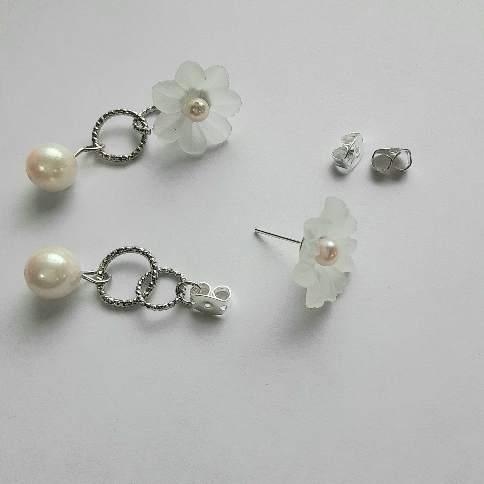 NO.4 真珠のお花ピアス 【公式通販】