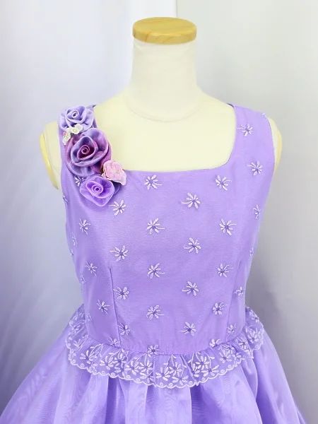 ゆめりすと 子供用ドレス パープル 紫 薄紫 演奏会 発表会 ソフィーライラック ゆめりすと 子供用ドレス パープル 紫 薄紫 演奏会 発表会