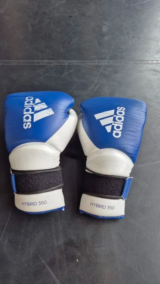 adidas アディダス ハイブリッド 350 ボクシング 14 ラウンド グローブ ブルー