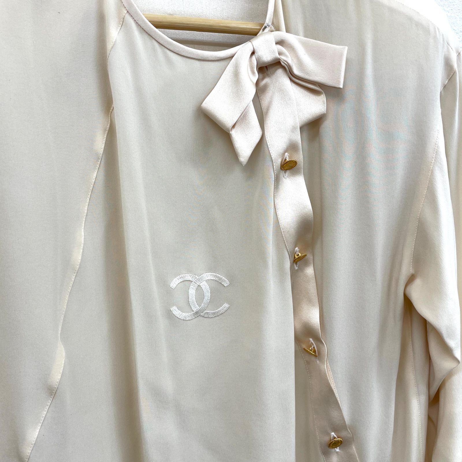 ✨美品✨CHANEL シャネル ブラウス 斜めボタン ココマーク