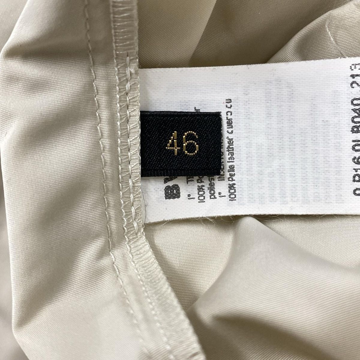 LesCopains レコパン コート サイズ46 XL レディース - ベージュ 長袖 ジップアップ 春 秋 SIROKUMA-CORPORATION_COM