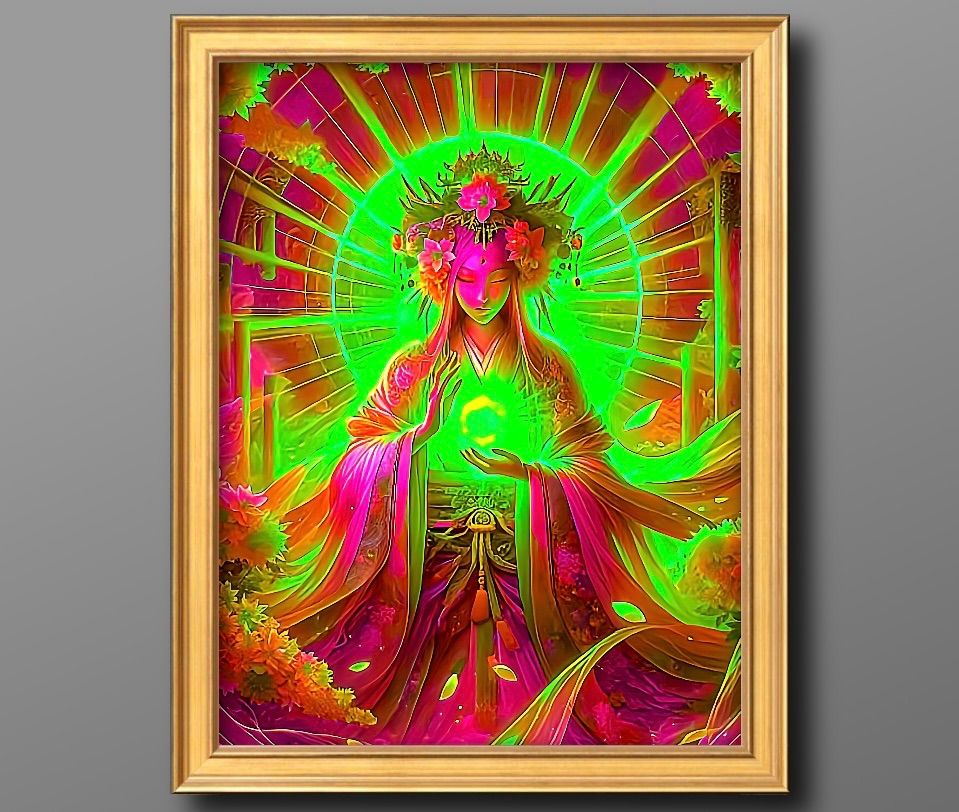 開運絵画❀最高到着地天❀特大アクリル絵画