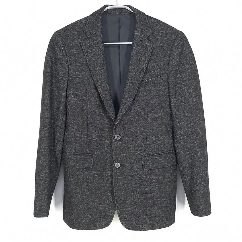 BASSO homme メンズ コットンブレンド ぼかし 秋冬 ブレザー チャコール （ HU36340 ）