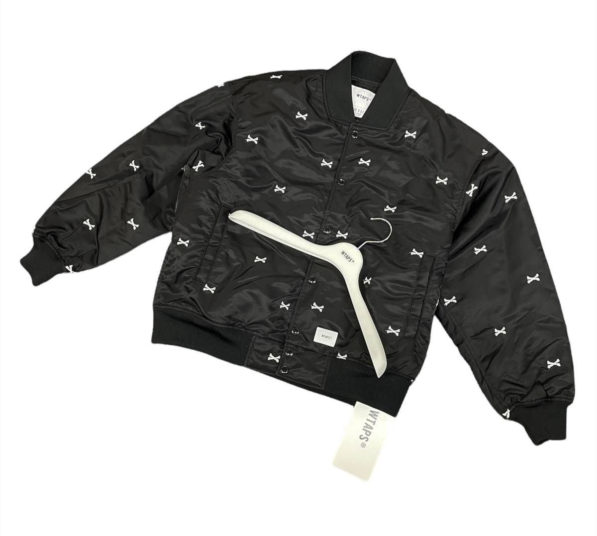 ♢刺繍クロスボーン激レア!WTAPS TEAM Jacket CROSS BONE (MA-1