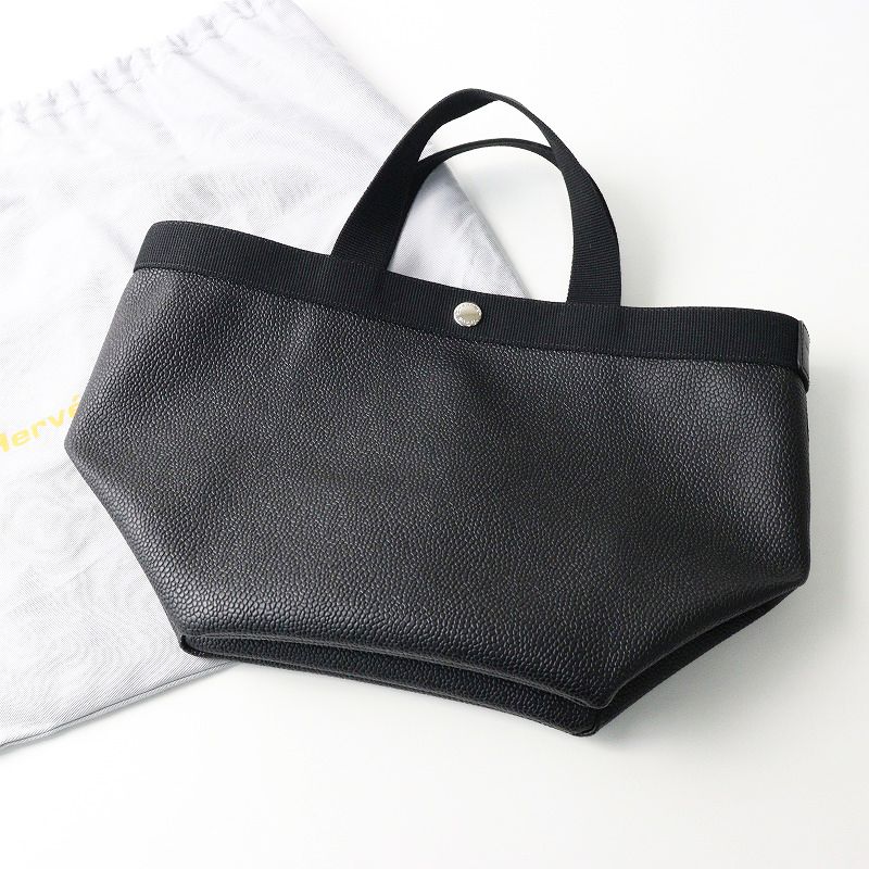 未使用級　エルベシャプリエ　707gp リュクス　ノワール×ノワール　黒 Herve Chapelier エルベシャプリエ 707GPリュクス舟型トートM