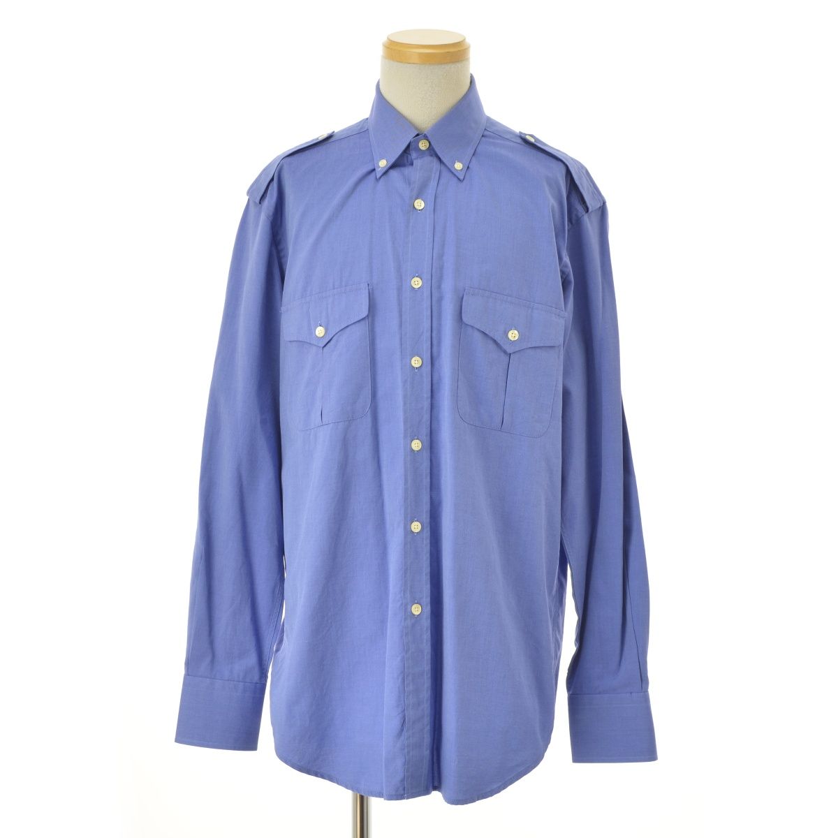 【赤字超特価，定番】 【dunhill】DFJ8E EU50 ENGINEERED FIT エポレット付長袖シャツ 長袖シャツ