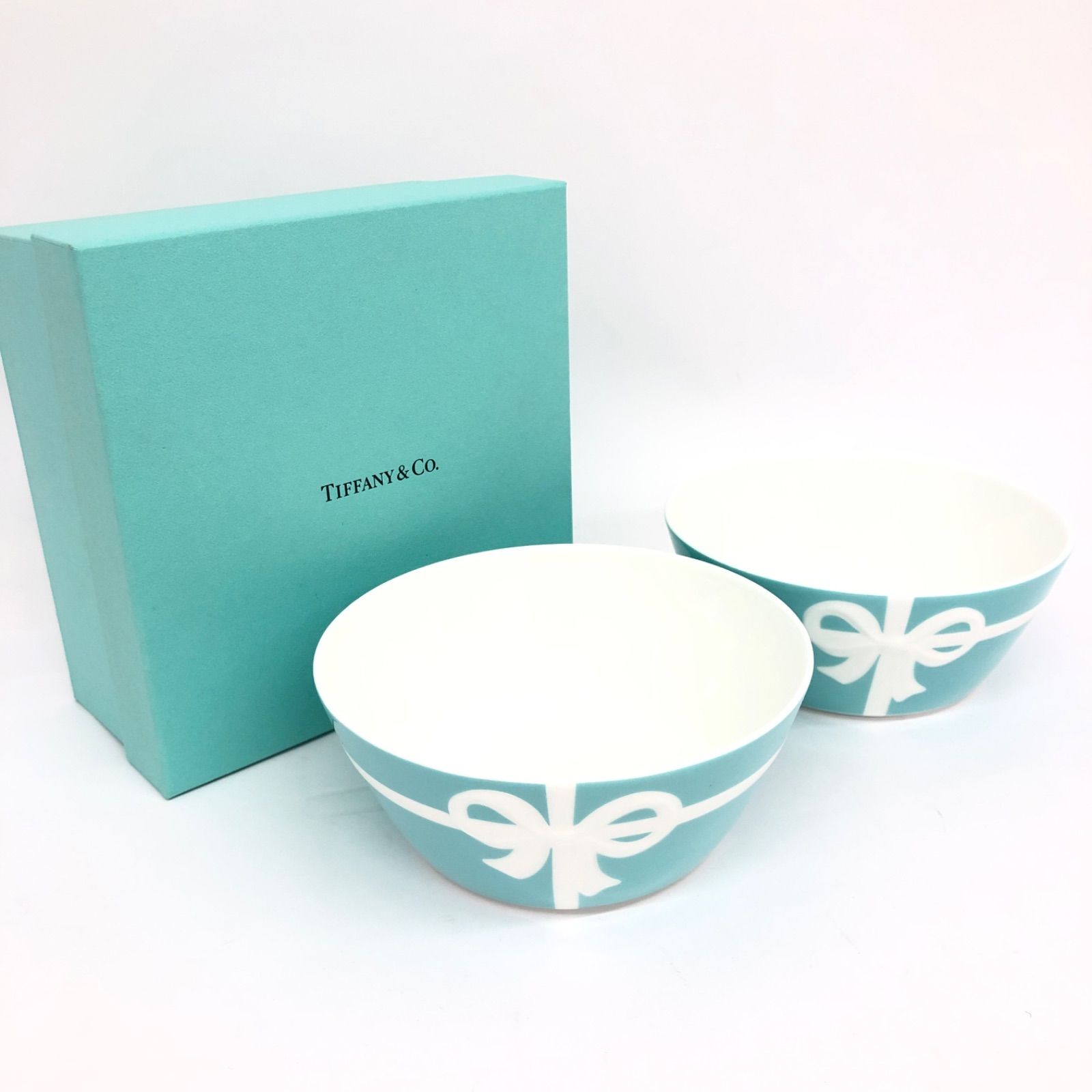 ☆美品☆人気☆Tiffany ブルーボックス ペアボウル 2客 - メルカリ