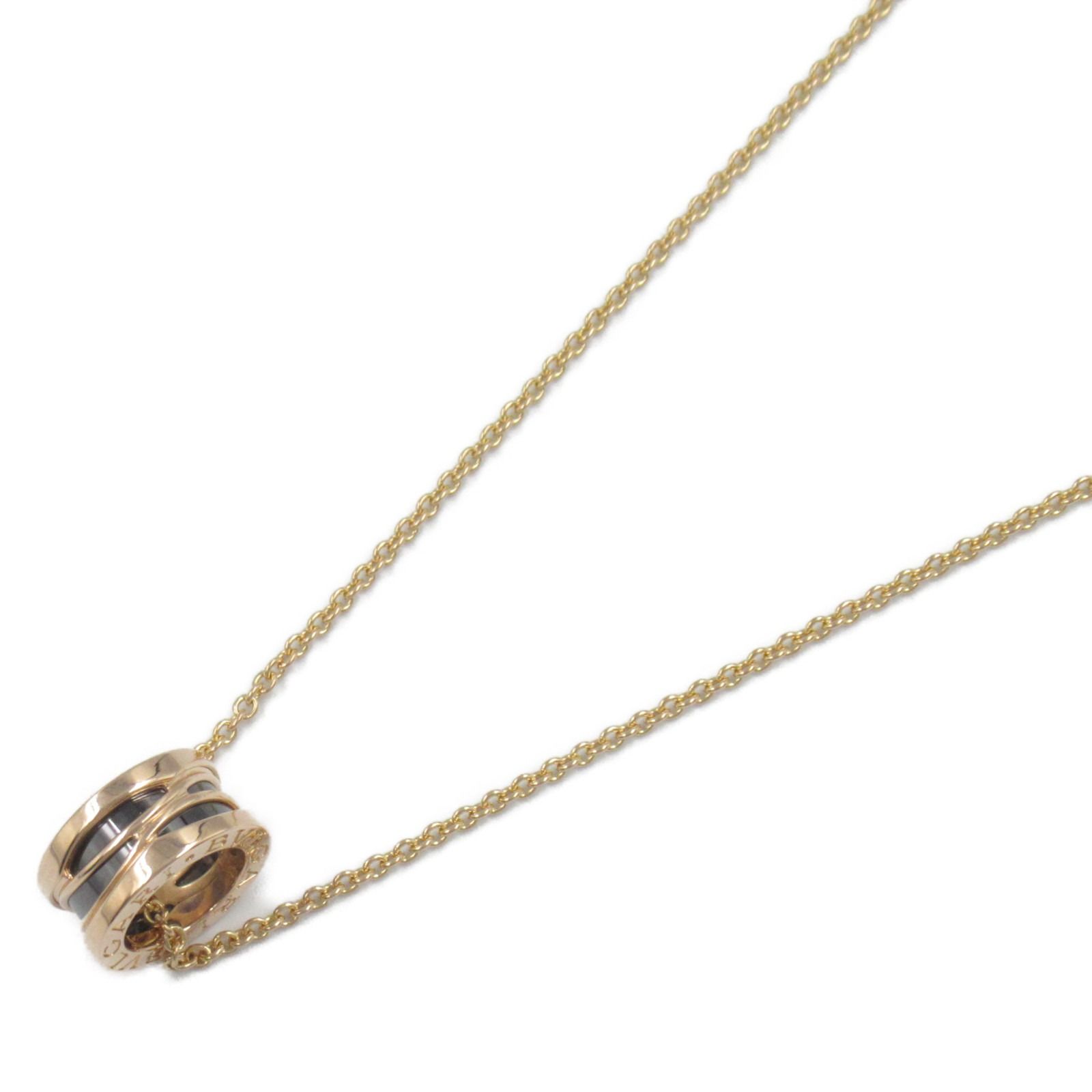 ブルガリ BVLGARI ネックレス B-zero1 ビーゼロワン レジェンド ネックレス セラミック 首回40.5～48㎝ K18PG ピンクゴールド セラミック B-zero1 レジェンド ネックレス セラミック ユニセックス Used A