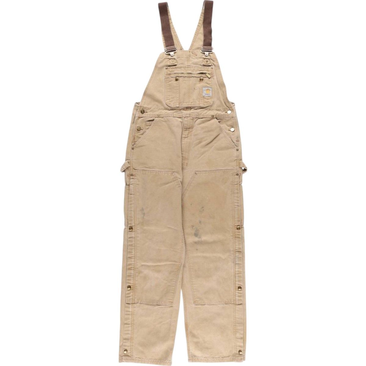 古着 00年代 カーハート Carhartt ダブルニー ダック オーバーオール メンズw36相当|eaa544635