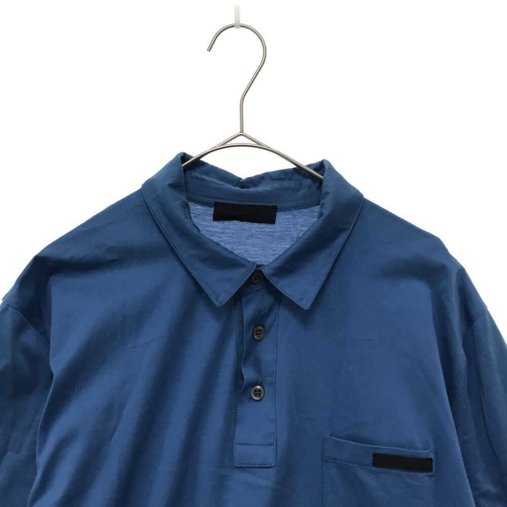 10万 21SS PRADA 胸エンブロイダリーロゴ ポロシャツ XL