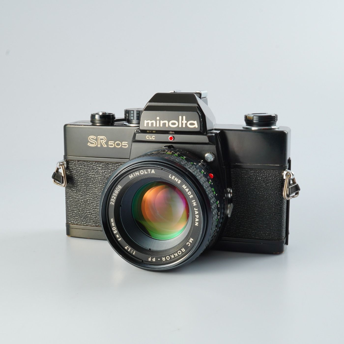 Serviced - Tested MINOLTA ミノルタ SR505 Black MC ROKKOR-PF 50mm F|1.7 MF フィルム一眼レフカメラ