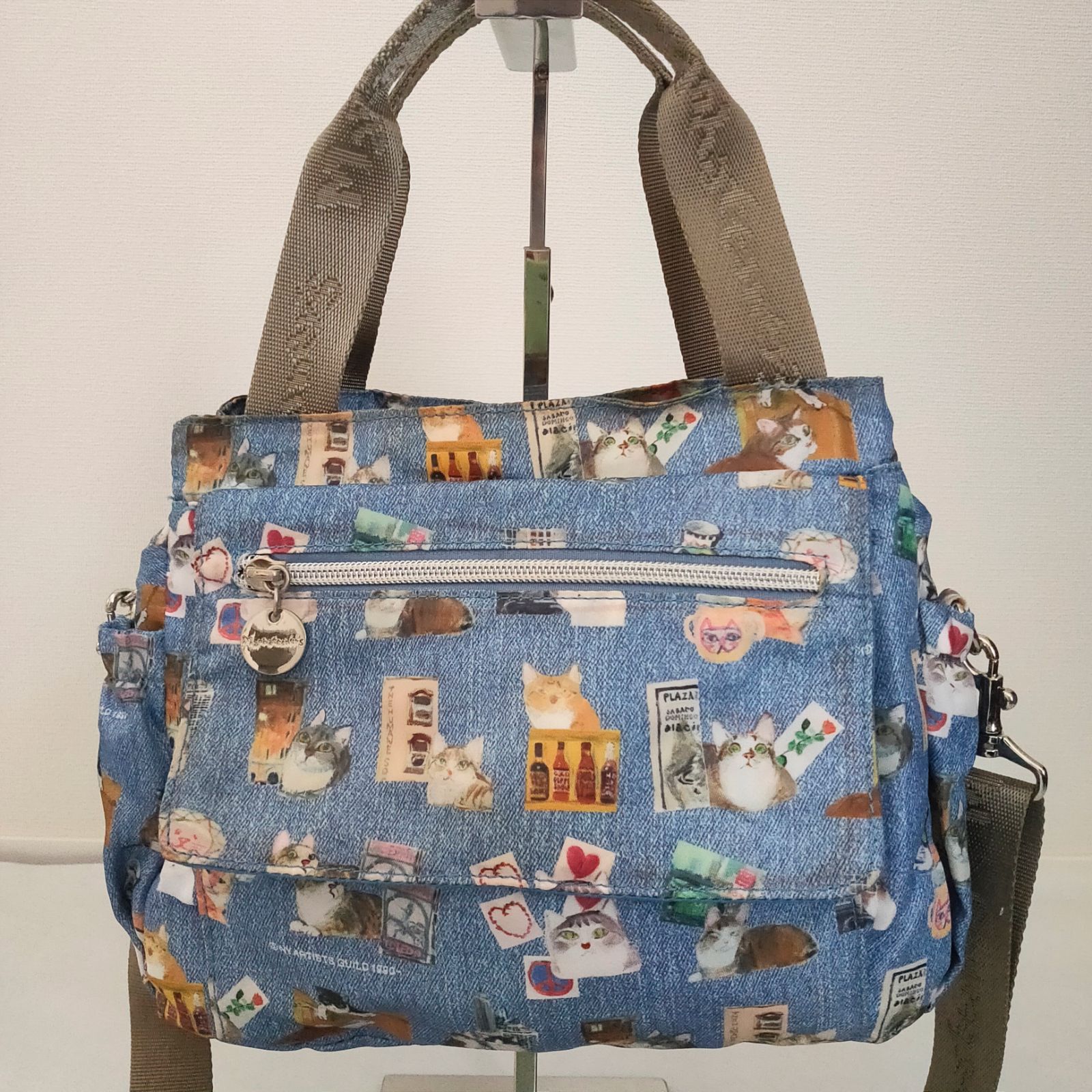 Manhattaner's マンハッタナーズ 2way トートバッグ ショルダー Manhattaner's マンハッタナーズ 2way トートバッグ ショルダー