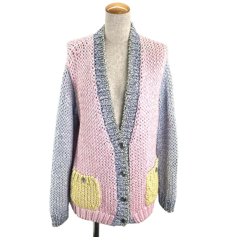 シャネル CHANEL マルチ コットンニットカーディガン P74675 マルチ コットン レディース カーディガン