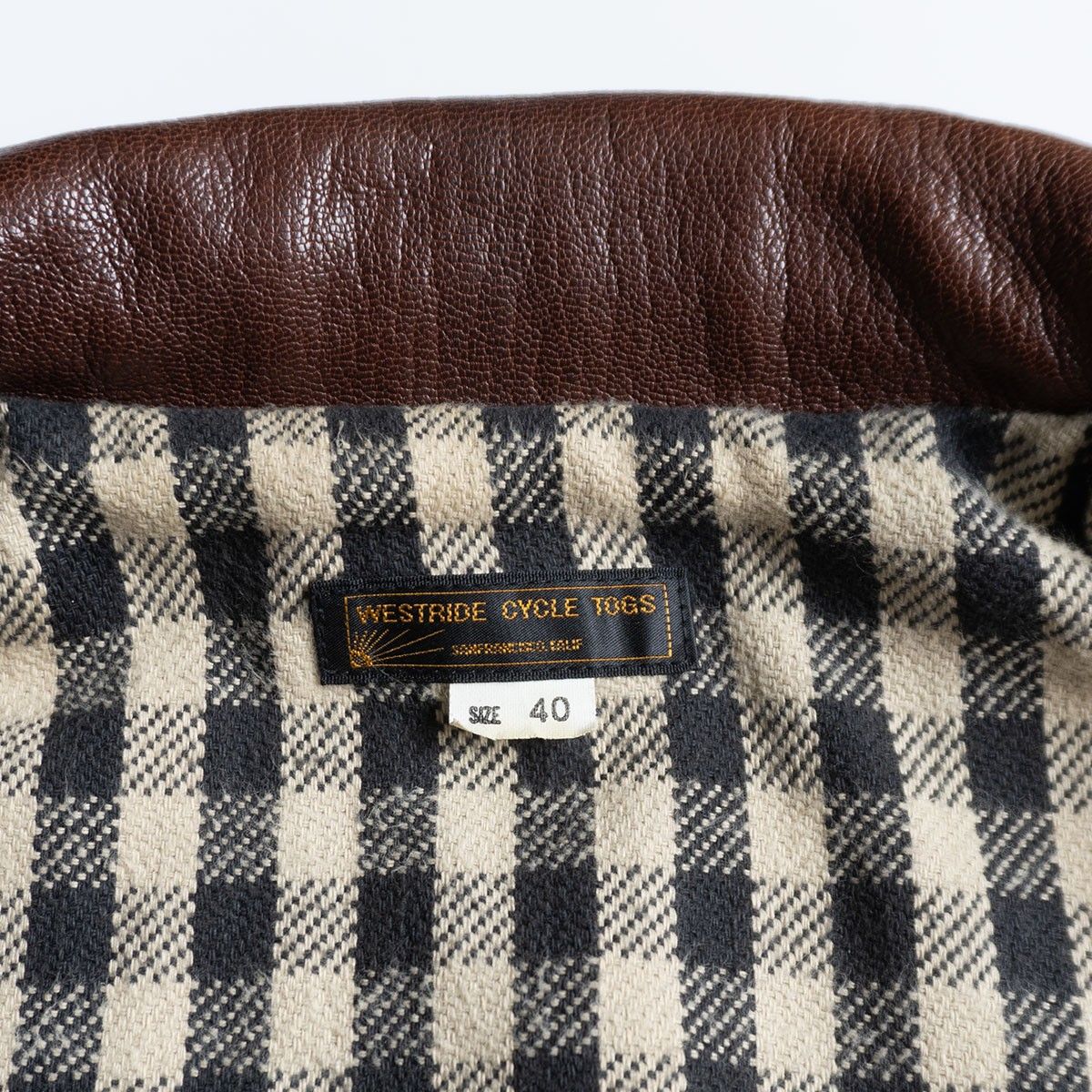 west ride ウエスト ライド ★ ゴートスキン レザー ジャケット 40 美品】westride【ゴートスキン レザージャケット】40 ブラウン
