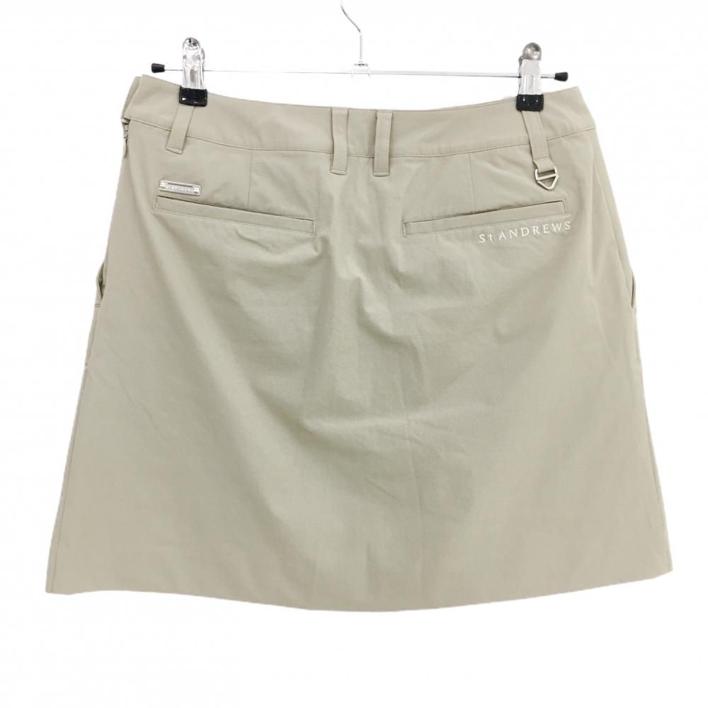 超 セントアンドリュース スカート ベージュ 一部立体 ストレッチ レディース L ゴルフウェア モデル St ANDREWS