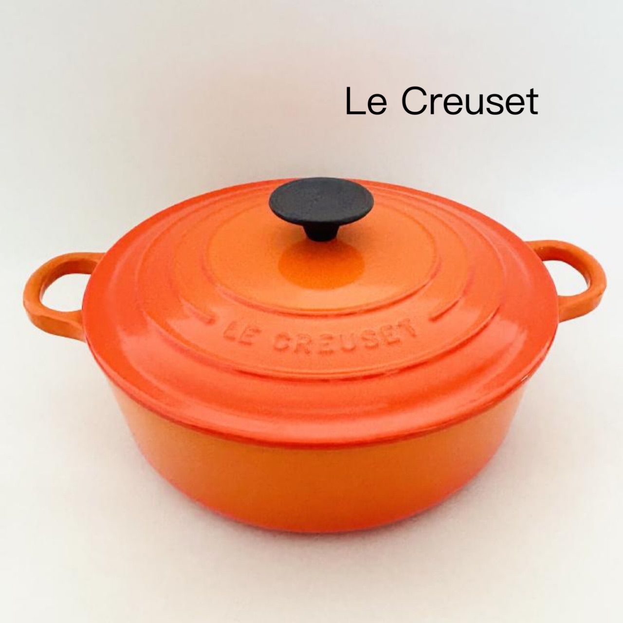 ☆Le Creuset ル・クルーゼ ココット ジャポネーズ 24cm 鍋 オレンジ