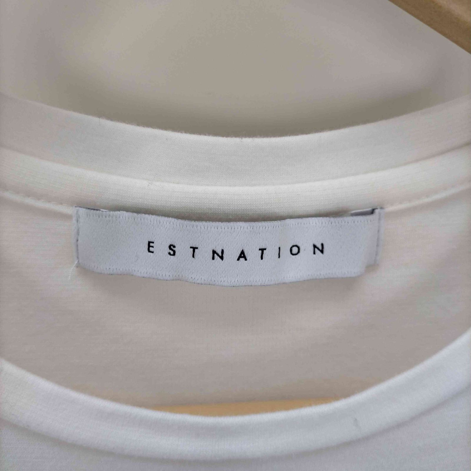 エストネーション ESTNATION コットンスムースペプラムTシャツ