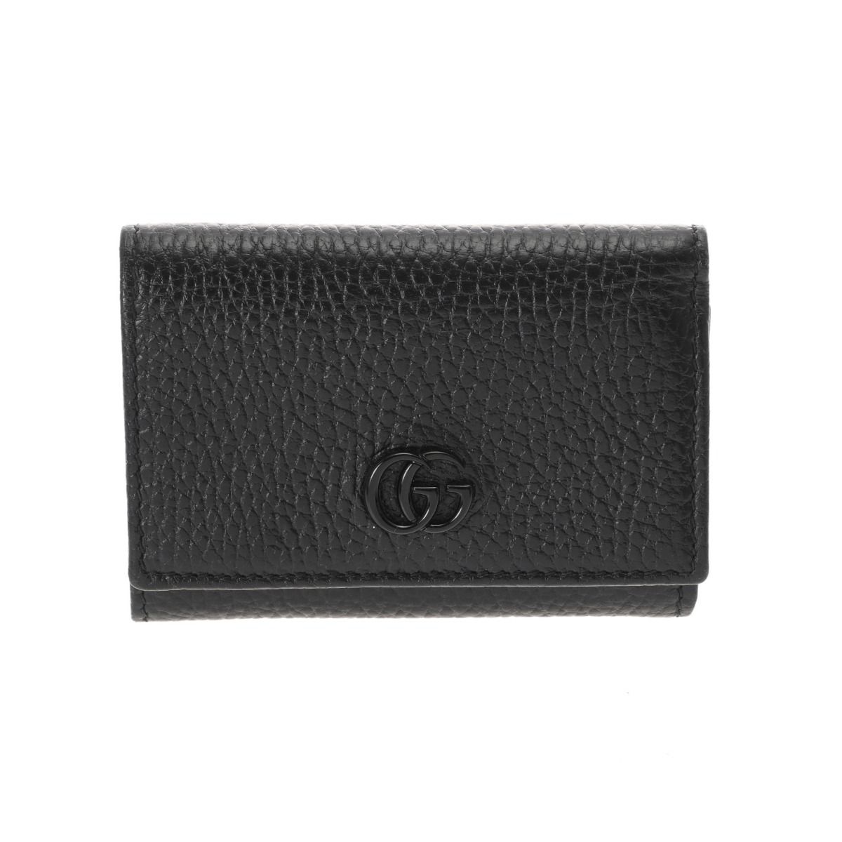 グッチ GGマーモント ミディアムウォレット ブラック 644407 レディース レザー 三つ折り財布