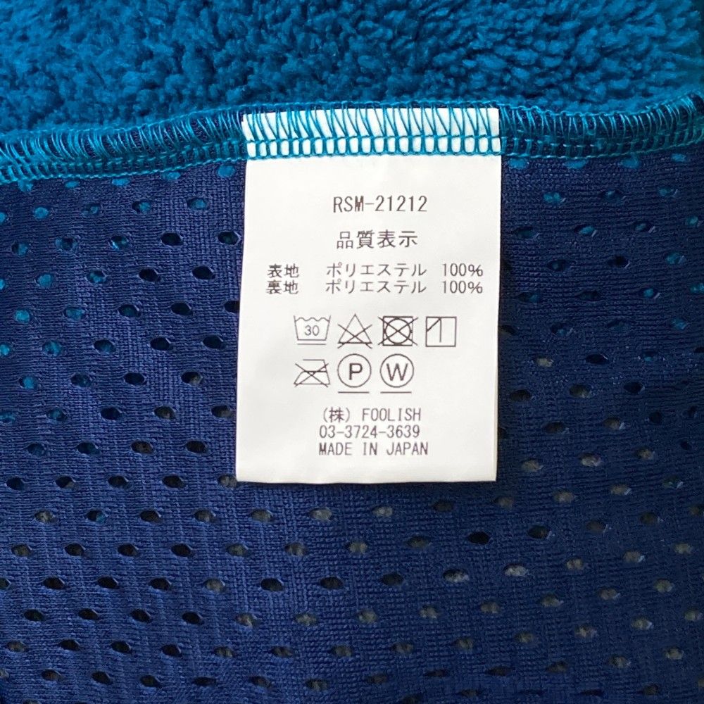 サイズ：XL ROUGH&amp;SWELL ラフアンドスウェル RSM-21212 フリース ジップジャケット カモノハシ ビッグクロス柄 ブルー系 [240101338502] ゴルフウェア メンズ ストスト サイズ：XL ROUGH&SWELL ラフアンドスウェル RSM-21212 フリース