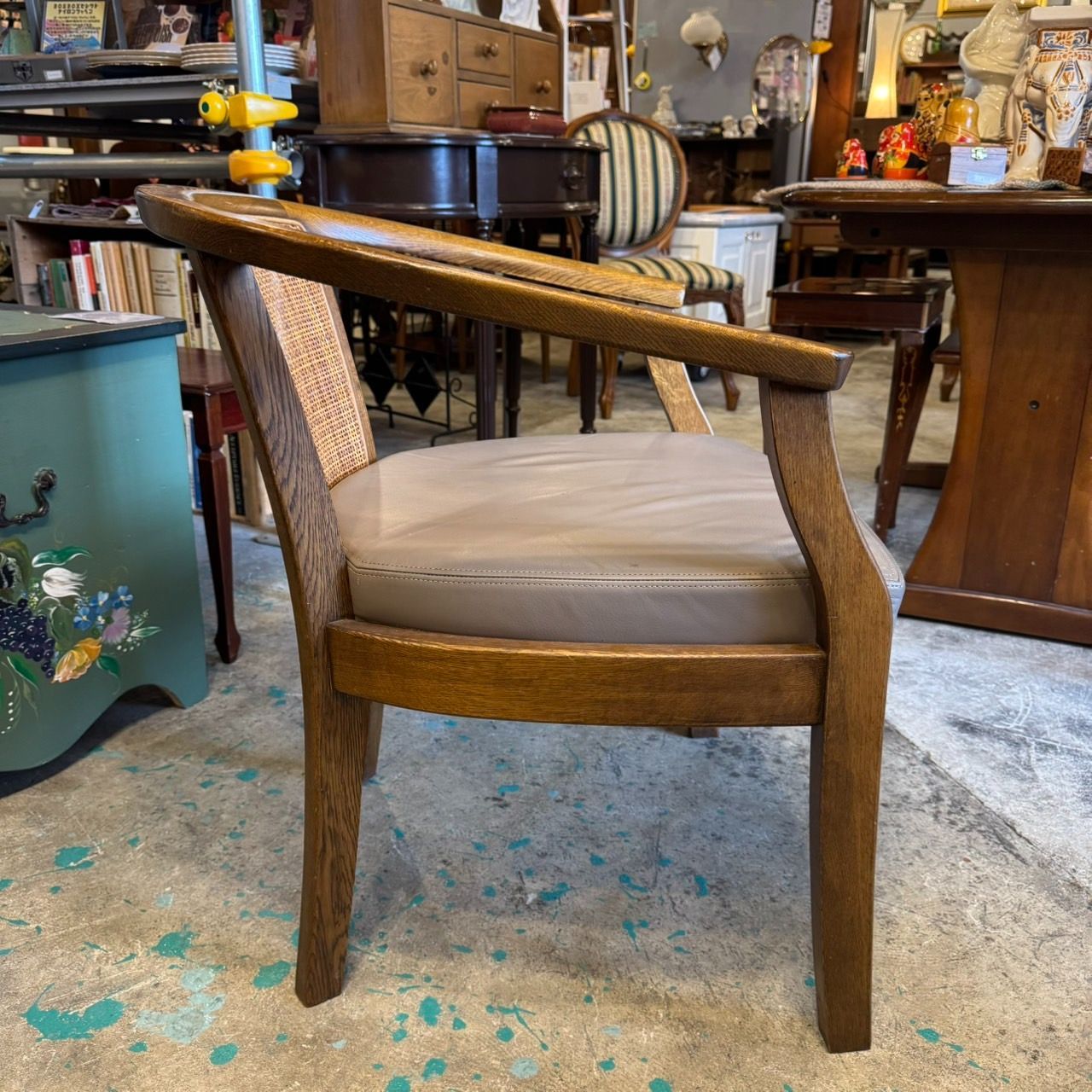 ラタンチェア 籐 曲木 浜本工芸 ラタンチェア 籐 背もたれ 木製 曲木デザイン