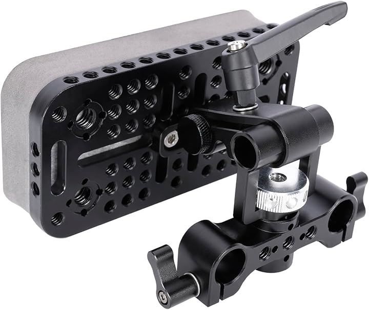 NICEYRIG カメラチェストパッド 15mm径ロッドクランプ 撮影でも手ブレ防止 安定サポート -619