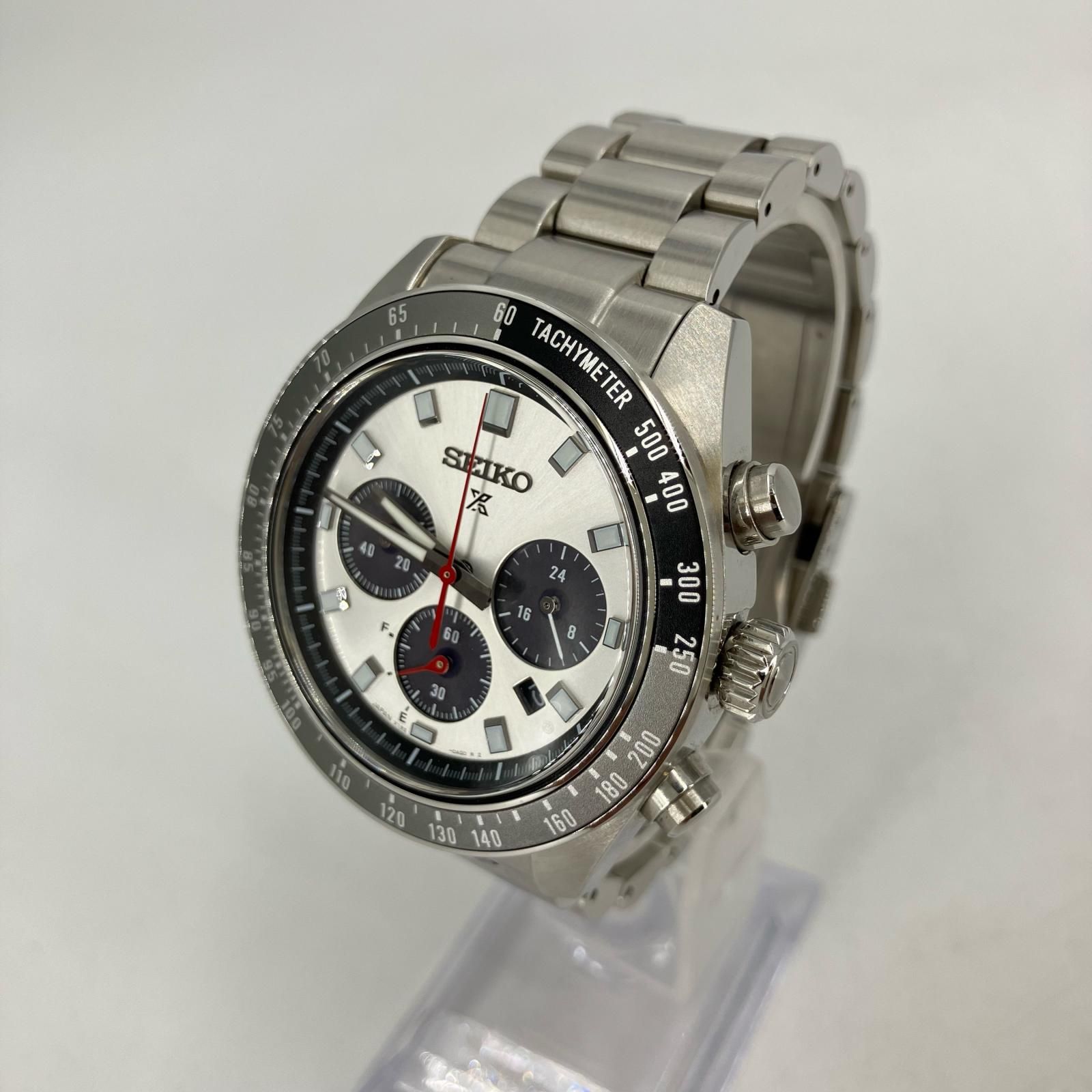 V192 【イオン広店】 中古 SEIKO | セイコー 腕時計 PROSPEX SPEEDTIMER アナログソーラー V192-0AH0 シルバー ...