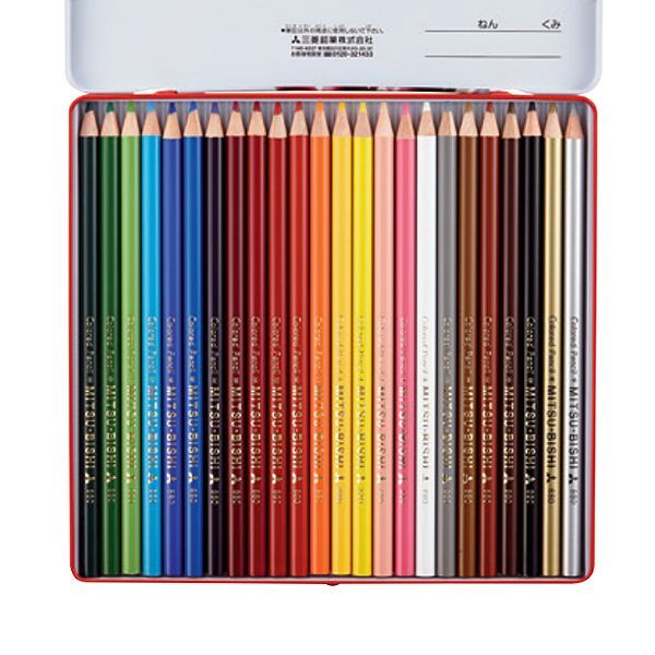 三菱鉛筆 色鉛筆 880 ワイド12色