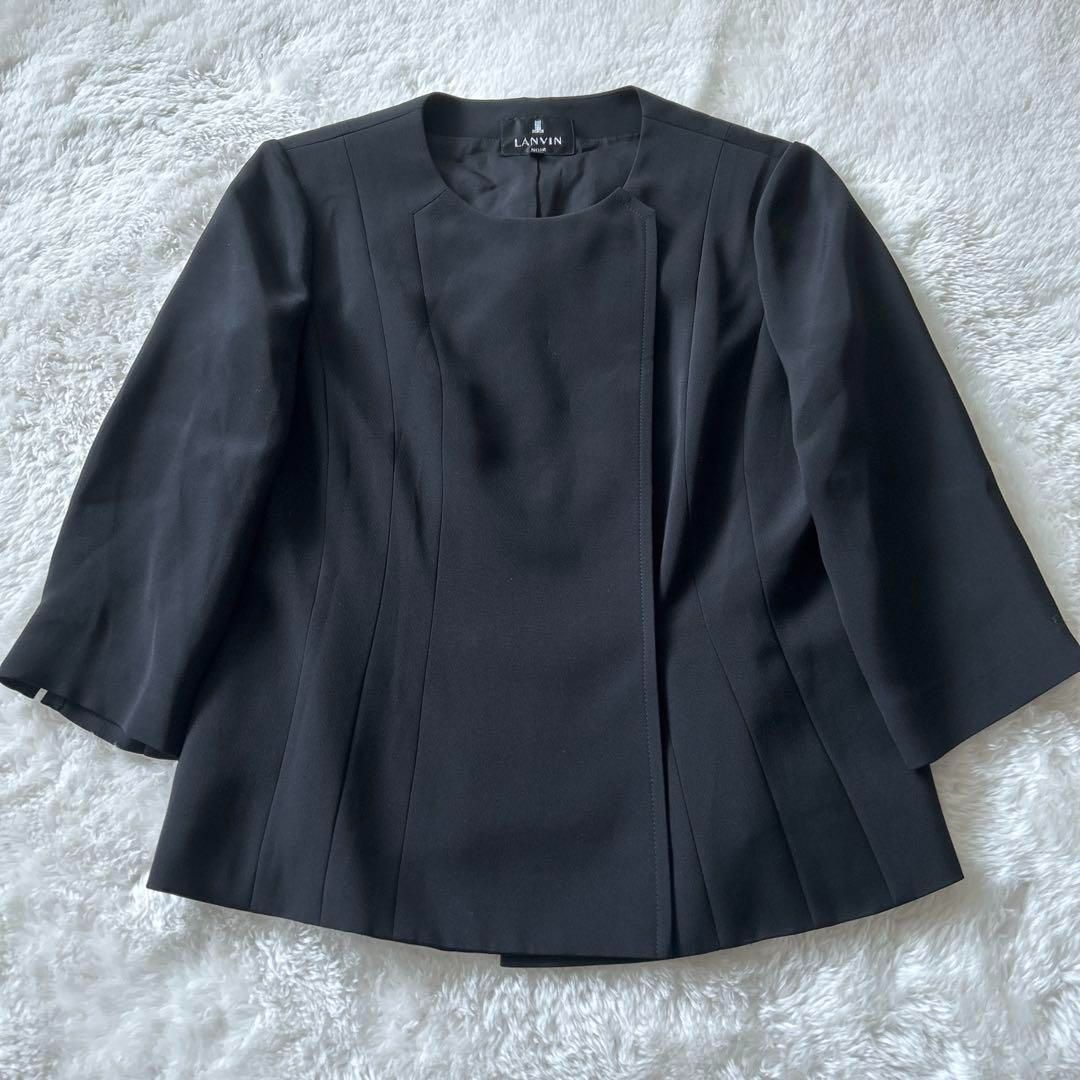 LANVIN NOIR ランバンノワール ノーカラージャケット 美品 XL 42