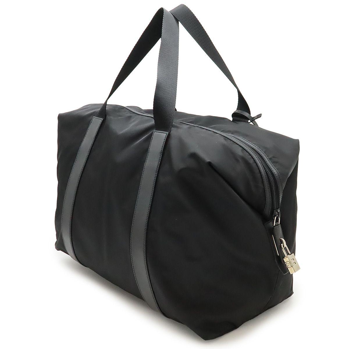 プラダ　ボストンバッグ　トライアングルロゴ　レザー　ナイロン　ブラック 楽天市場】プラダ PRADA ボストンバッグ トライアングルロゴ