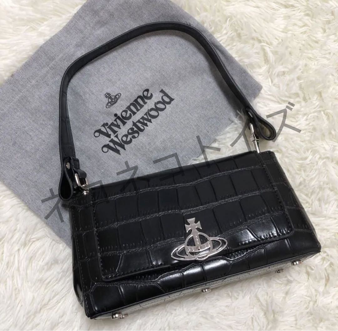 Vivienne Westwood クロコ ミディアム Hazel バッグ