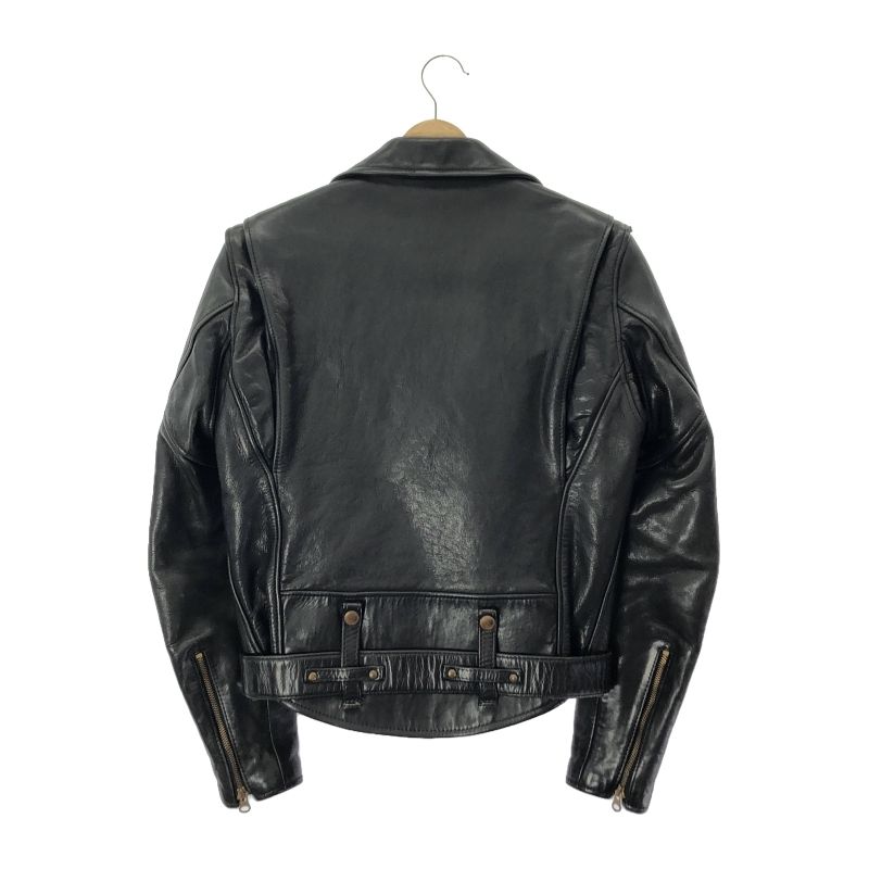REDMOON ダブルライダースジャケット　羊革　38 黒 中古】REDMOON ダブルライダース 38 ブラック エポレットカット