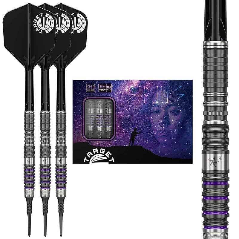 Target Japan ターゲットジャパン PRIME SERIES SIRIUS G3 MAX 90% 2BA SOFT TIP DARTS | 90% タングステン K-Flex 2BA ソフトチップダーツセット 21.5G | K-Fl 1