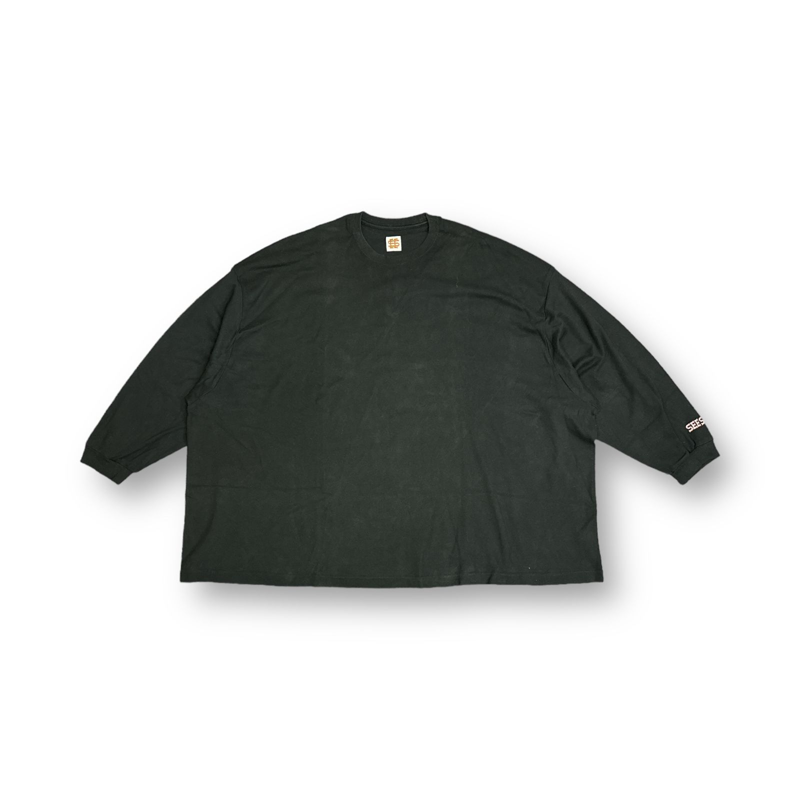 SEESEE BIG MAX LS TEE ビッグマックス ロングスリーブ Tシャツ カットソー シーシー  ブラック XXXXXL  74140A3