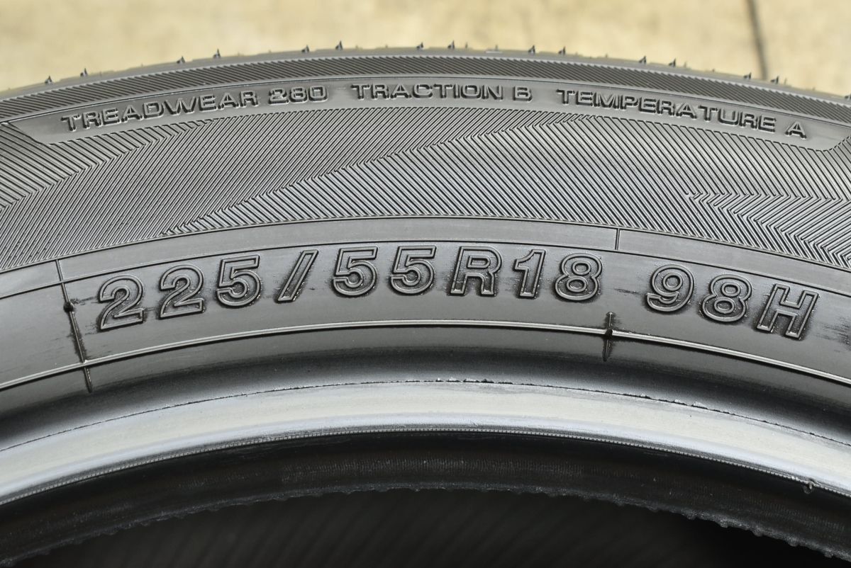 製 新車外し品 ヨコハマ ジオランダーSUV G055 225|55R18 バリ溝 4本セット ZR-V フォレスター クロストレック デリカ コンパス TRITUETUBI_COM