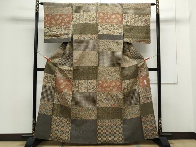 平和屋着物□上質な紬 吉祥文 正絹 逸品 CAAV0805ou