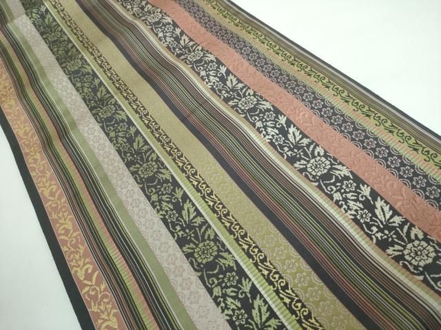 平和屋本店□極上 本場筑前博多織 草木染 手織工房 染匠：小森久 徳田  